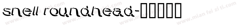 snell roundhead字体转换